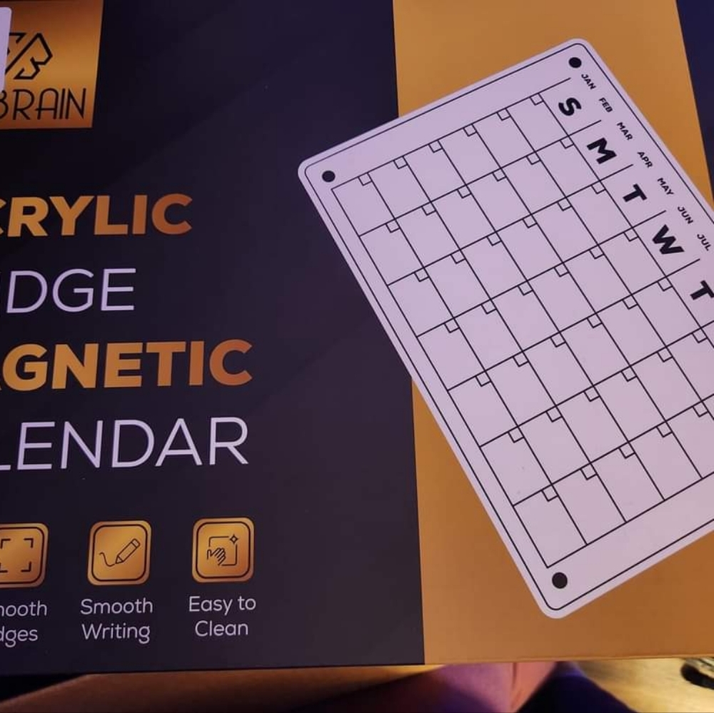 Acrylic magnetic calander